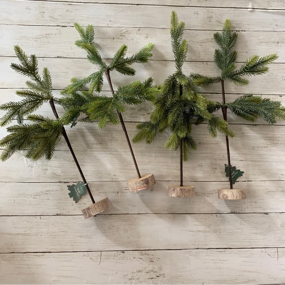 Set Of 4 Mini Trees Wedding Shower Garden Party Holiday Centerpiece Decorations - Picture 1 of 7